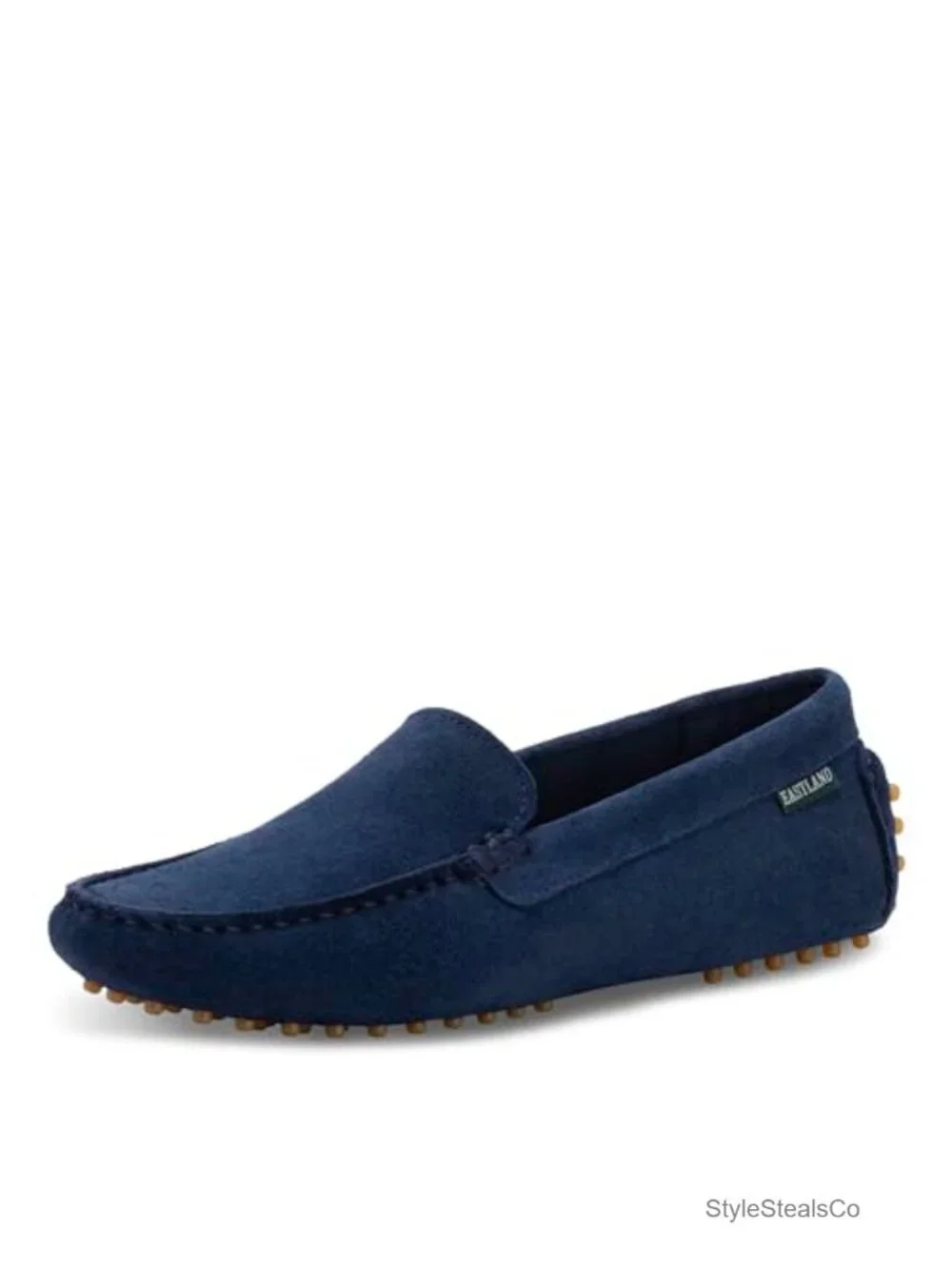 Women's Suede or Leather Loafers - Slip-On Moc Toe Driving Shoes